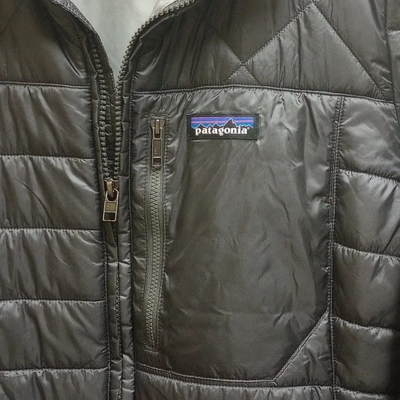 ❄️PATAGONIA "RADALIE" DARK GRAY LONG QUILTED PUFFER WOMEN'S PARKA COAT - Picture 5 of 13
